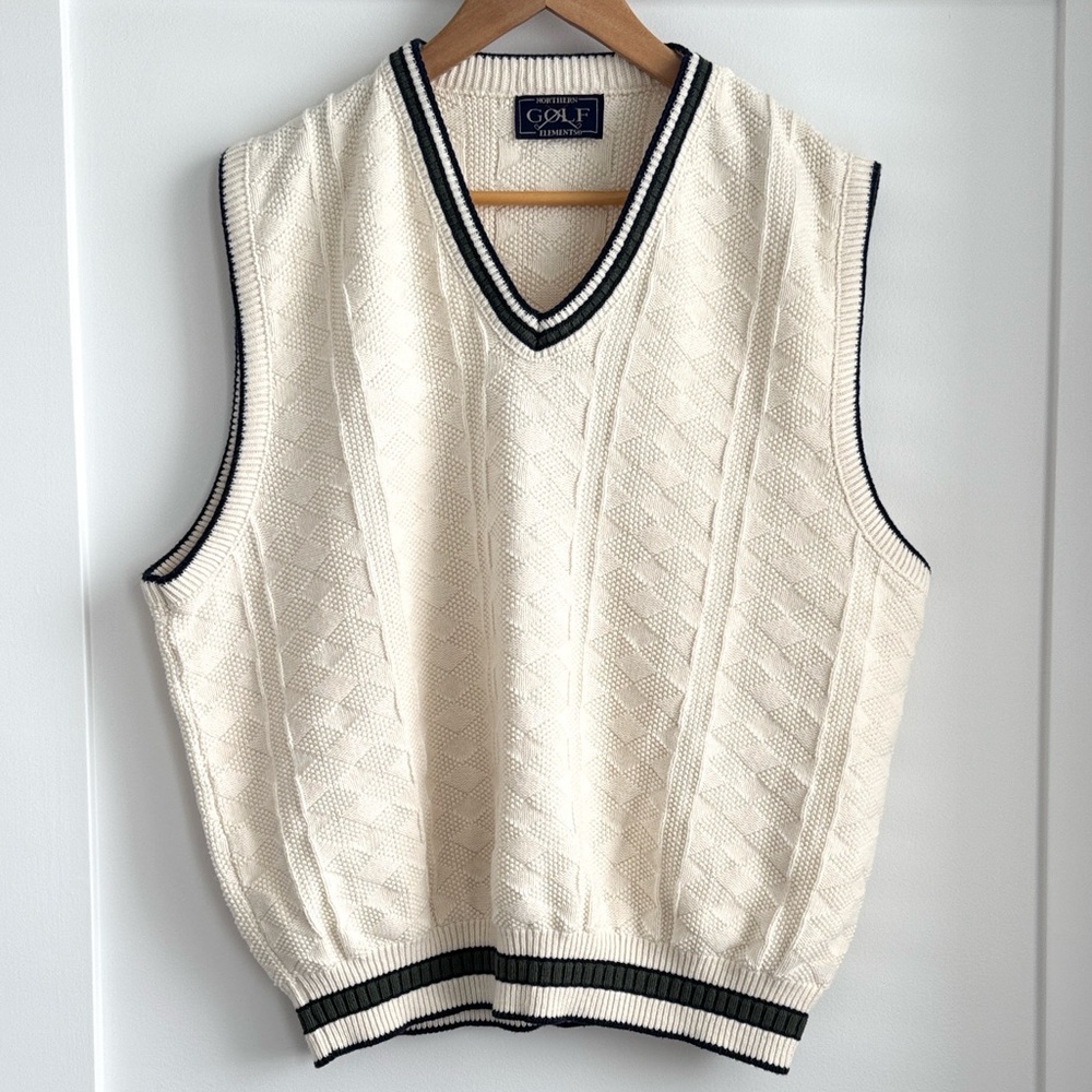 Vintage Northern Elements Golf Sweater Vest Men’s Size L
